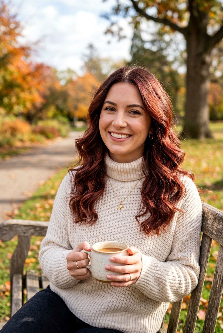Warm Cranberry Balayage On Brown Hair - 20 cranberry balayage hair color - 20 cranberry balayage hair color