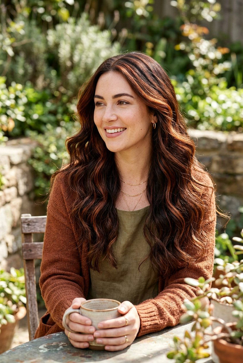 Warm Dark Roast Brunette with Copper Tones - 20 dark roast brunette hair - 20 dark roast brunette hair