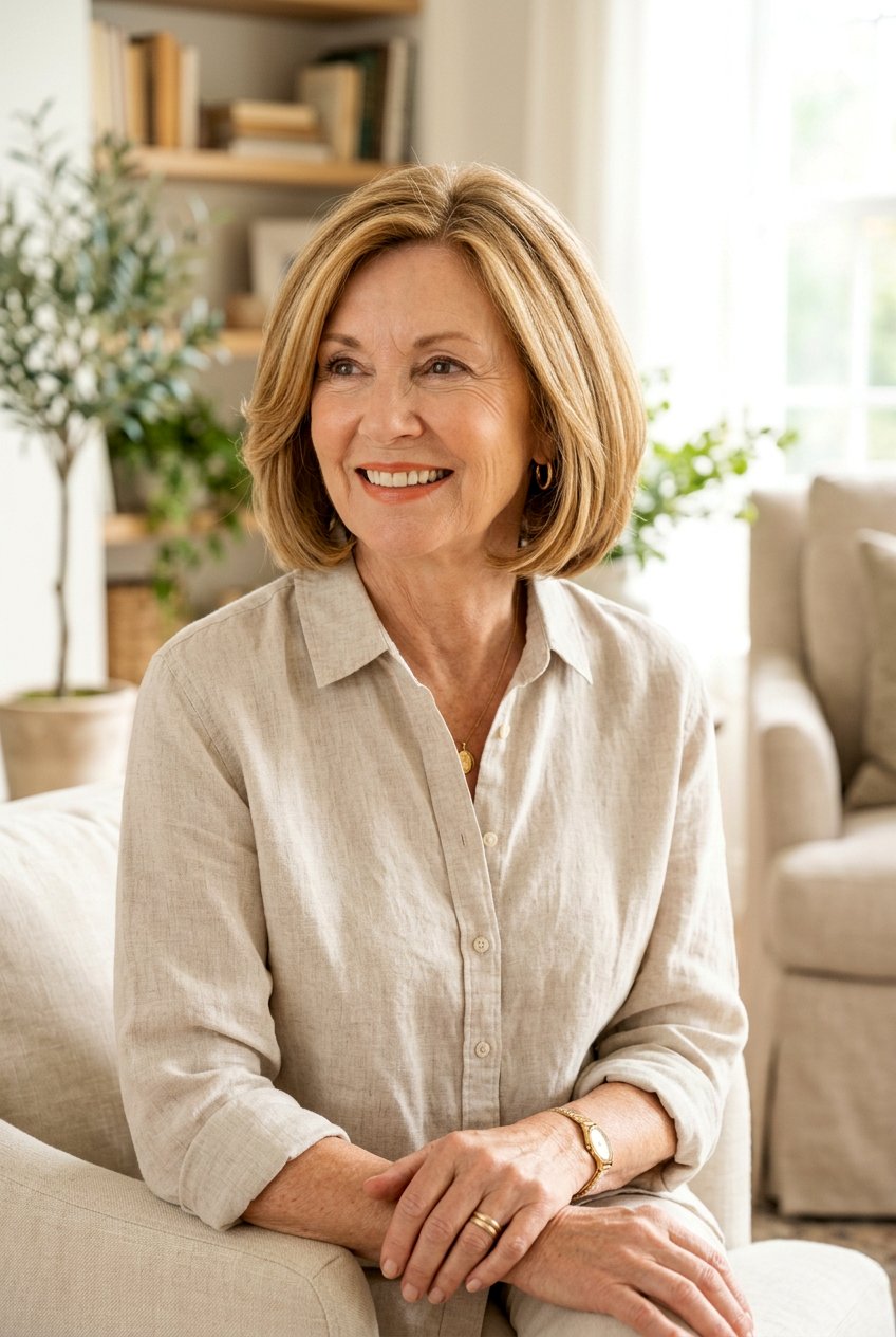 Warm Honey Blonde - 20 hair color ideas for women over 70 - 20 hair color ideas for women over 70