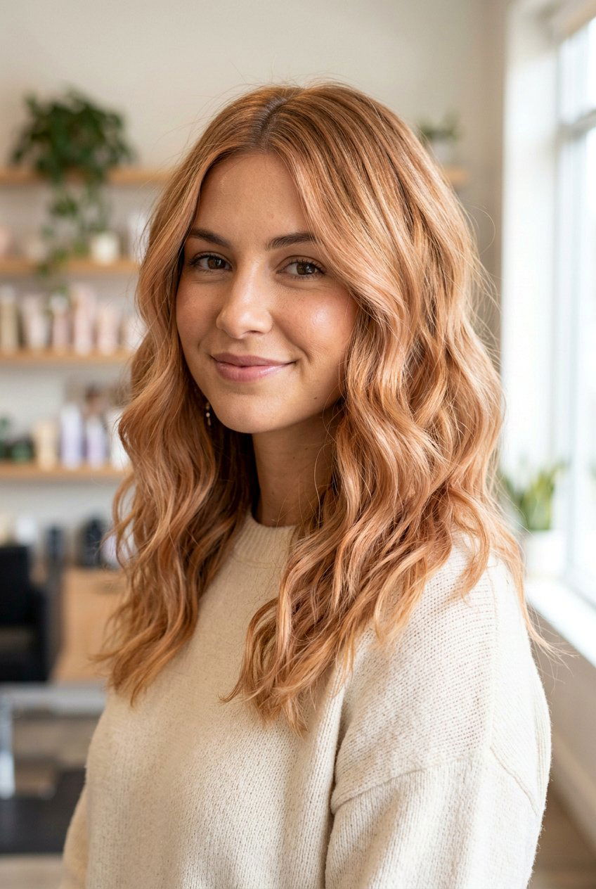 Warm Honey Peach Blonde - 20 soft peach blonde hair - 20 soft peach blonde hair