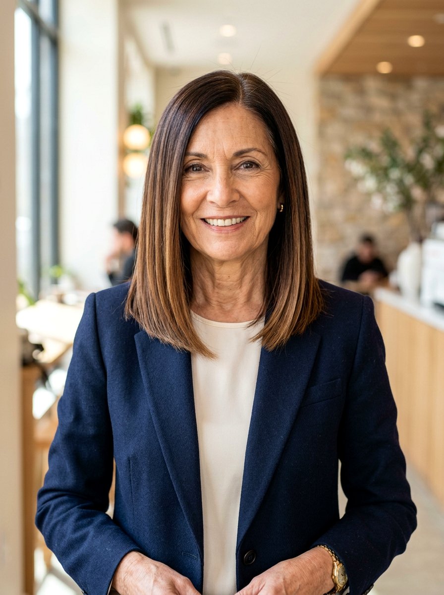 Warm Mocha Melt - 20 youthful hair color for older women - 20 youthful hair color for older women