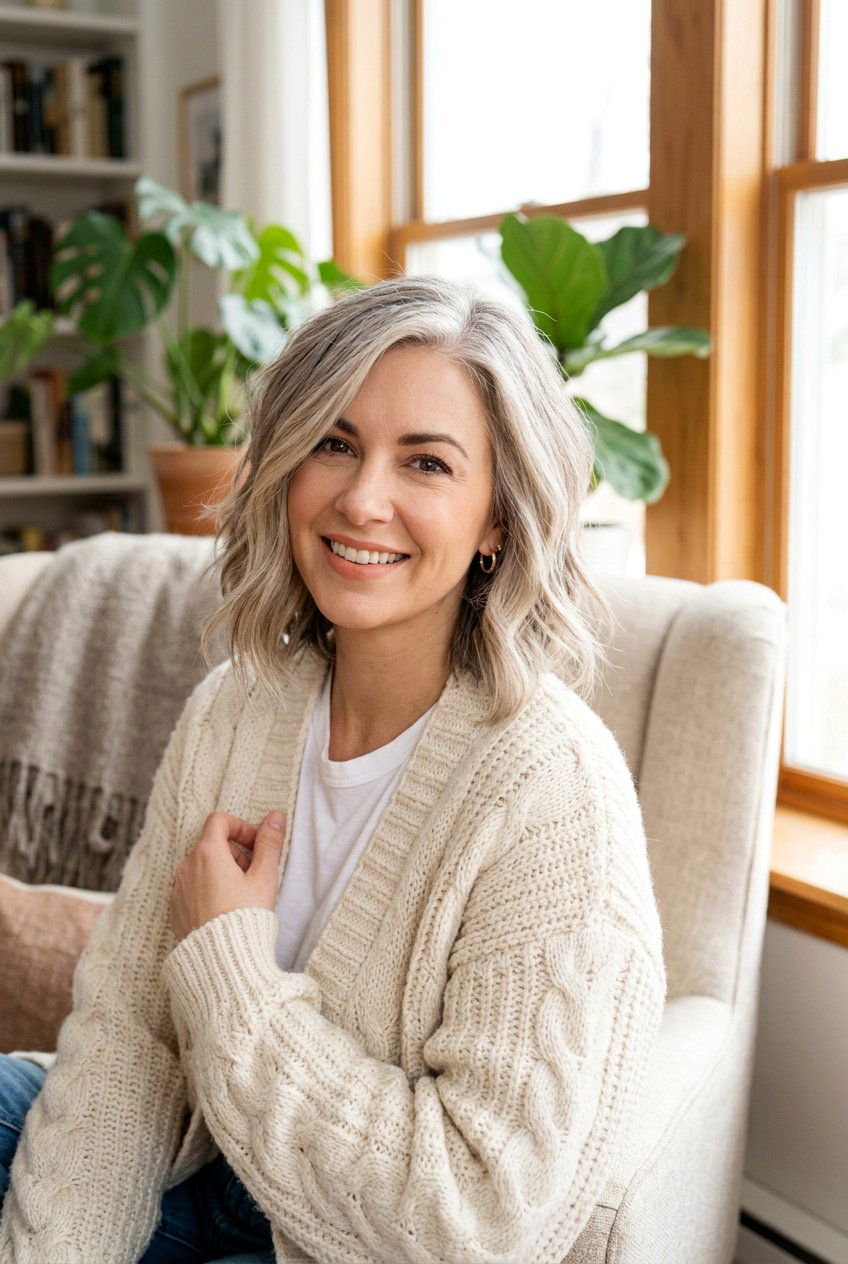 Warm Pearl Gray Hair - 20 elegant gray hair color ideas - 20 elegant gray hair color ideas