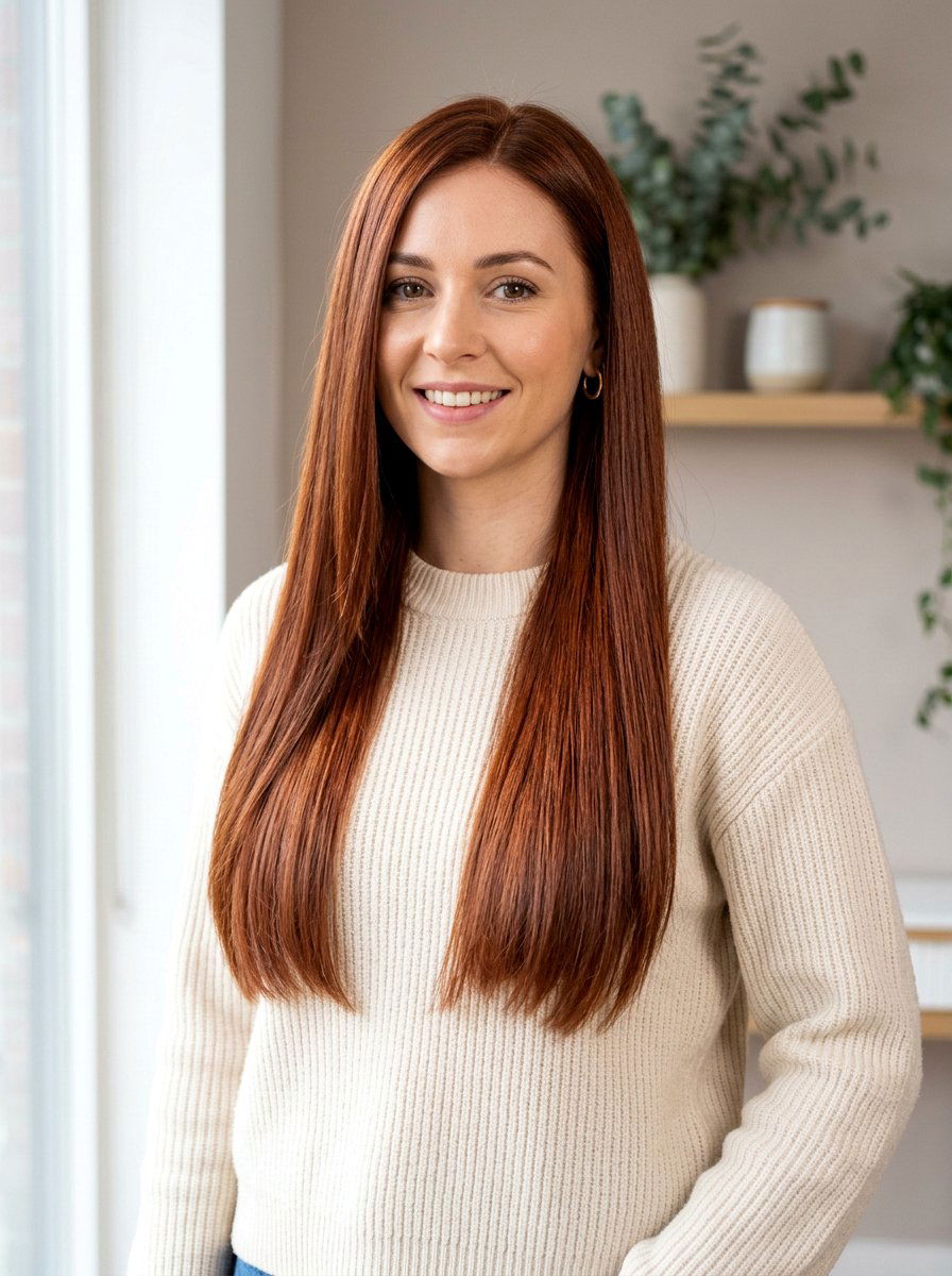 Warm Reddish Brown Hair Color - 20 dimensional red for dark brunette hair - 20 dimensional red for dark brunette hair