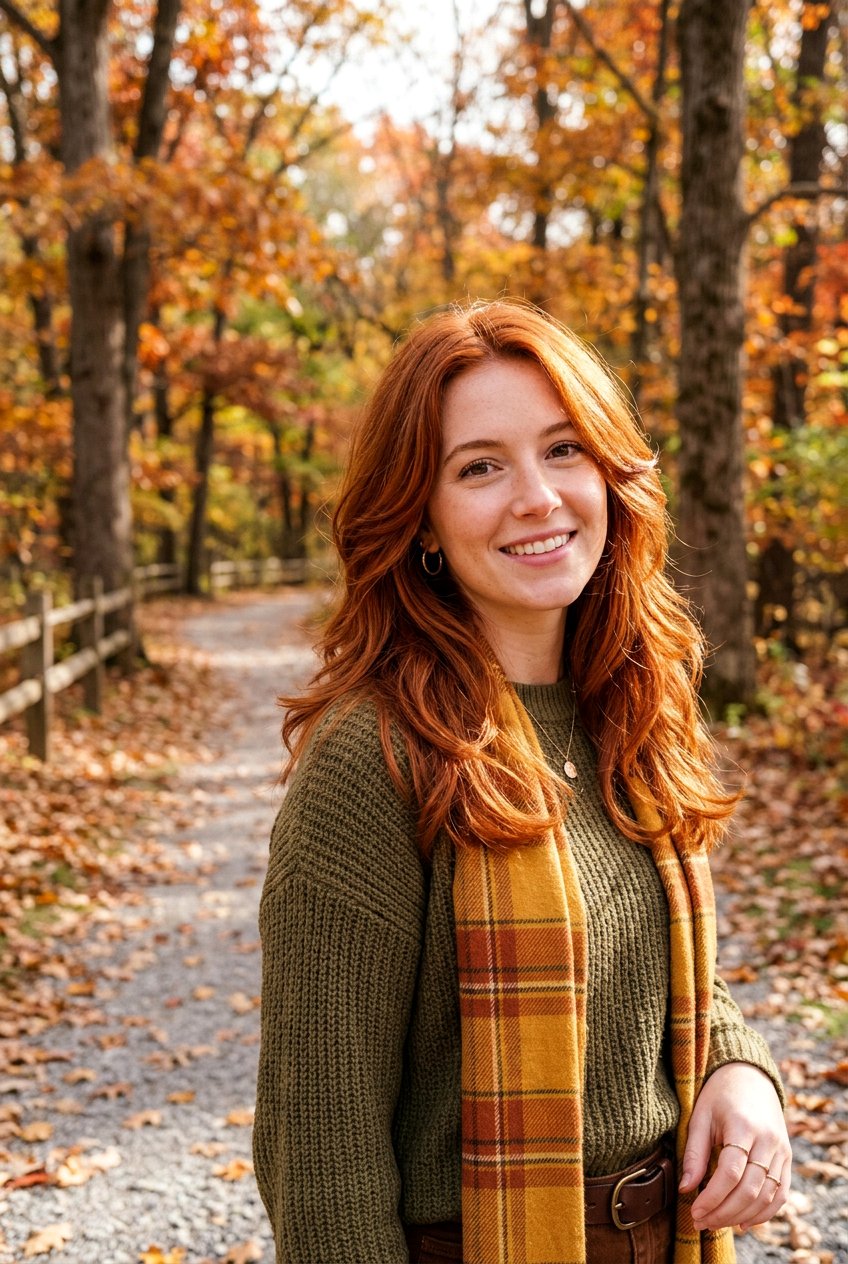 Warm Rust Red Hair - 20 low maintenance red hair color - 20 low maintenance red hair color