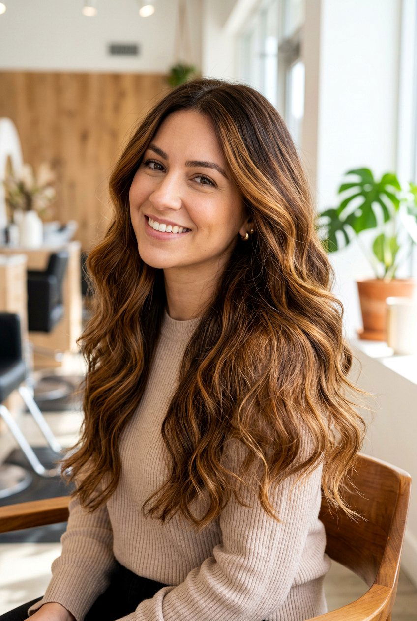 Warm brunette balayage - 20 brunette balayage hair - 20 brunette balayage hair