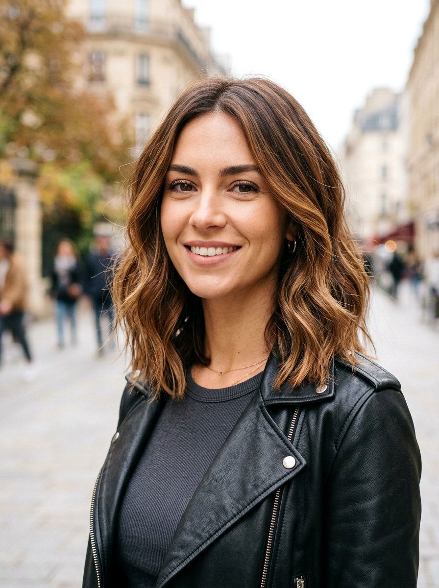 Warm chestnut balayage lob haircut - 20 warm chestnut balayage for mature women - 20 warm chestnut balayage for mature women