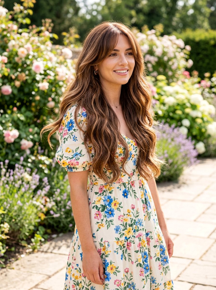 Warm chestnut balayage long hair - 20 warm chestnut balayage for mature women - 20 warm chestnut balayage for mature women