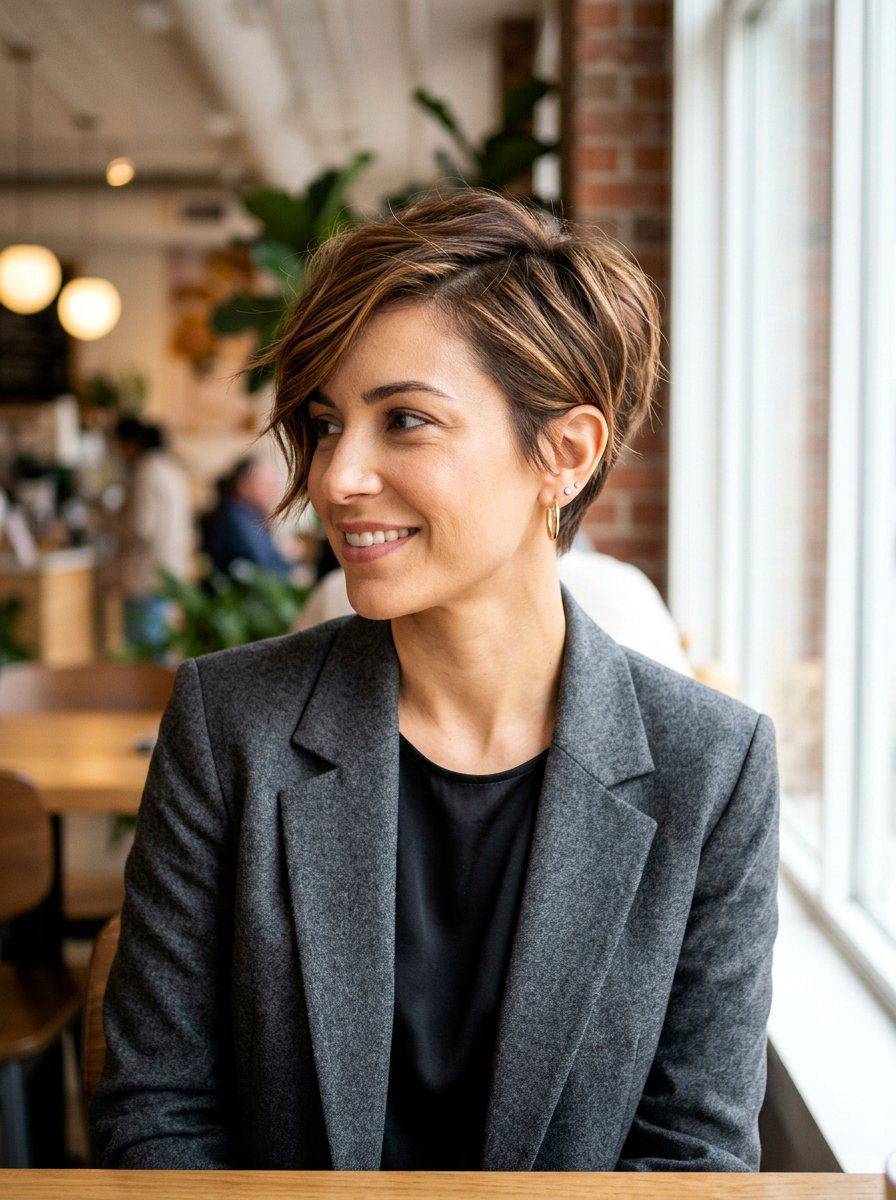 Warm chestnut balayage short hair - 20 warm chestnut balayage for mature women - 20 warm chestnut balayage for mature women