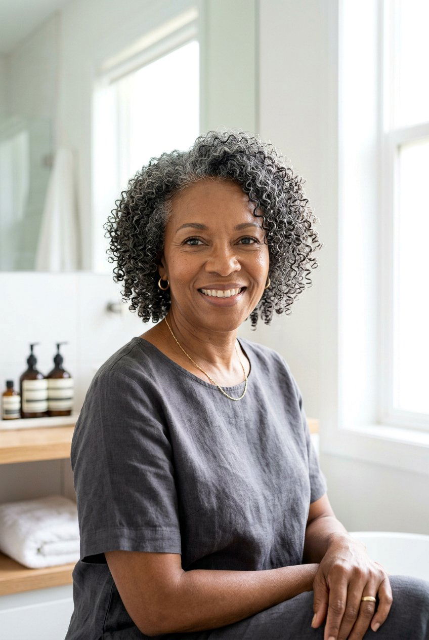 Wash And Go - 20 natural hairstyles for women over 50 - 20 natural hairstyles for women over 50