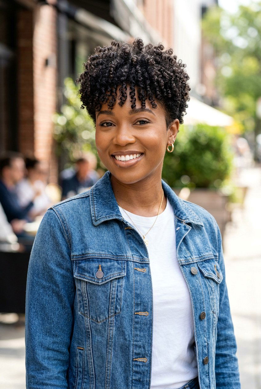 Wash And Go TWA With Bangs - 20 wash and go on twa haircut - 20 wash and go on twa haircut