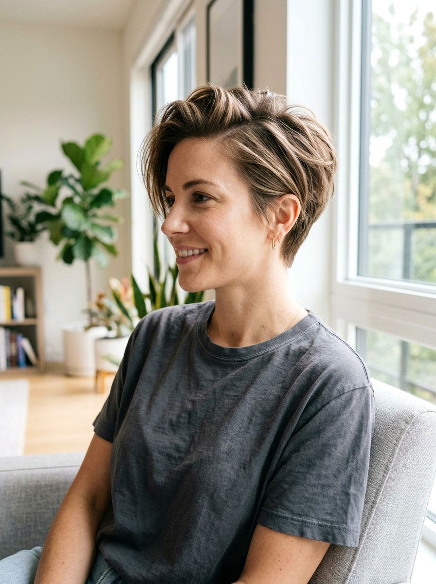 Wash And Wear Pixie Haircut With Long Top - 20 wash and wear short pixie haircut - 20 wash and wear short pixie haircut