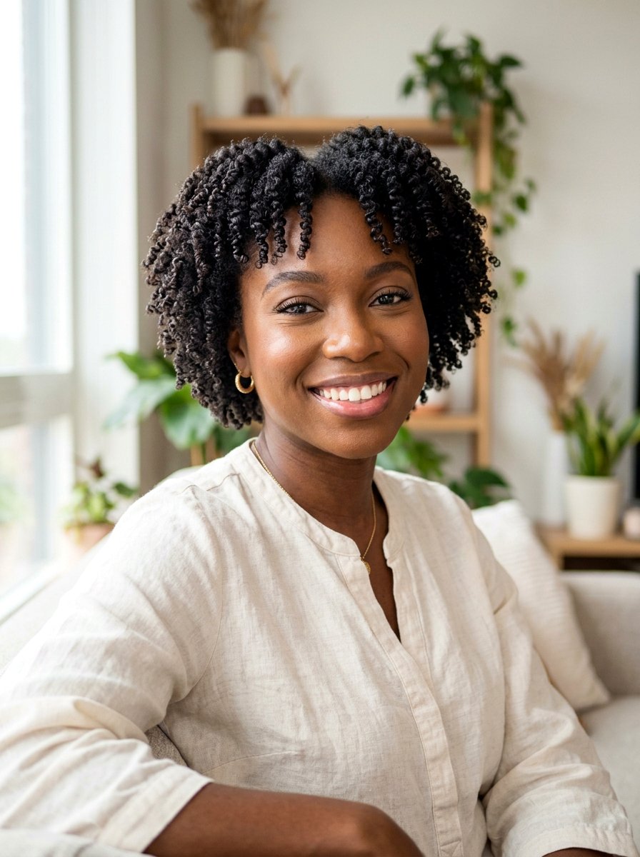 Wash and Go for Natural Hair - 20 simple work hairstyle for natural hair - 20 simple work hairstyle for natural hair