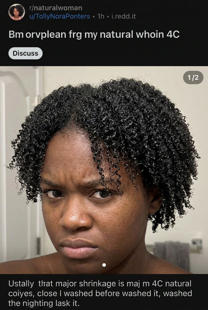 Wash and Go on High Porosity 4C Hair with Protein Treatment - 20 defined wash and go for 4c hair - 20 defined wash and go for 4c hair