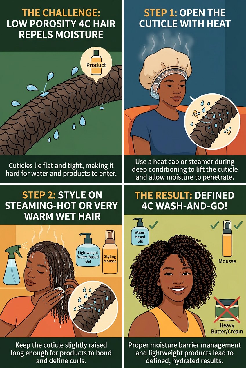 Wash and Go with Aloe Vera Gel for Moisture Rich 4C Definition - 20 defined wash and go for 4c hair - 20 defined wash and go for 4c hair