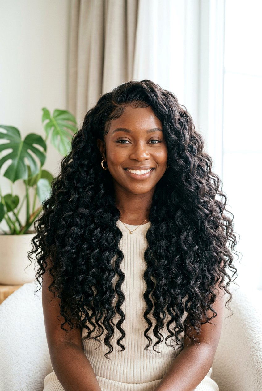 Water Wave Crochet - 20 crochet hairstyles for black women - 20 crochet hairstyles for black women