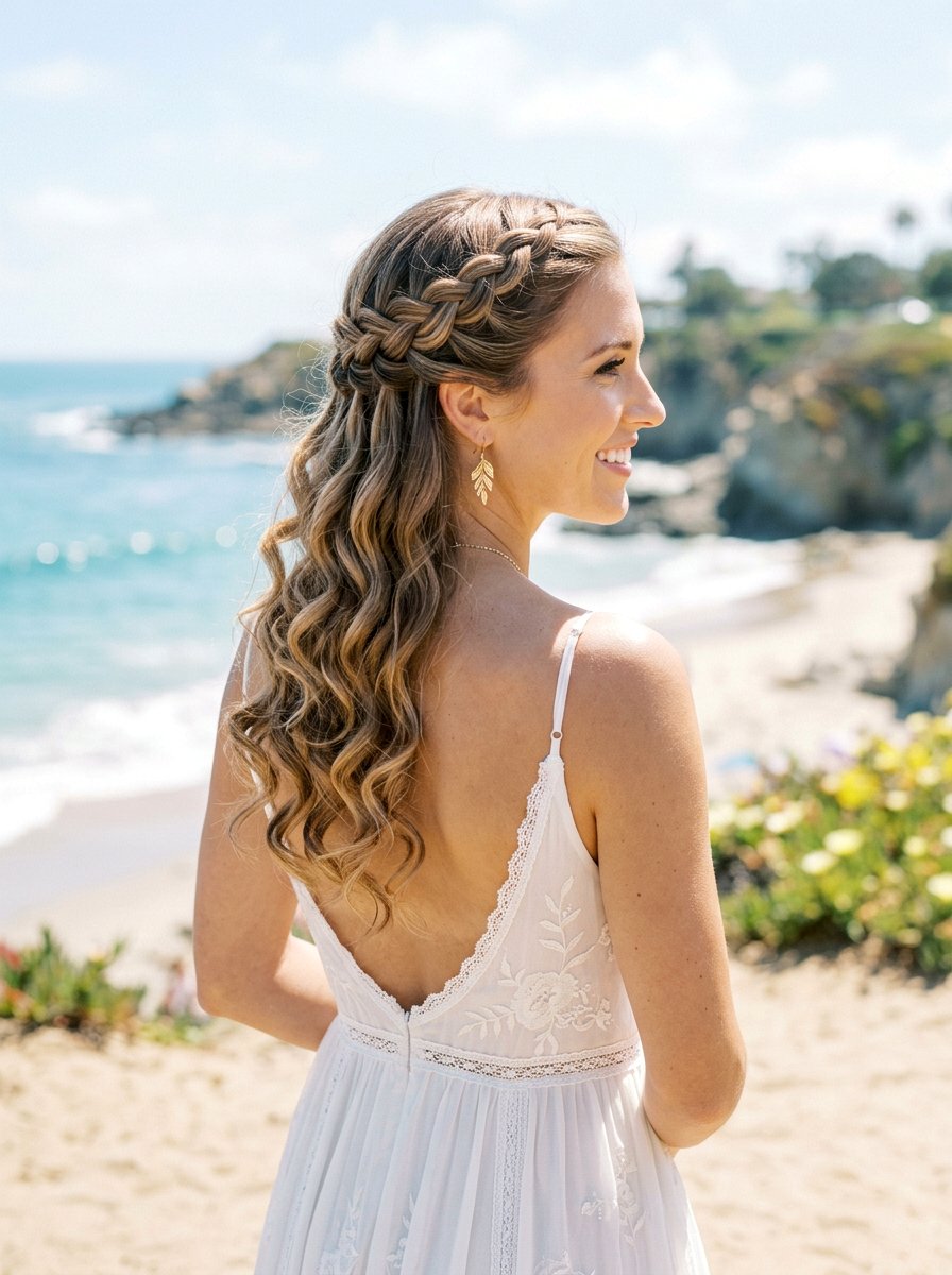 Waterfall Braid - 20 viral wedding hairstyle ideas - 20 viral wedding hairstyle ideas