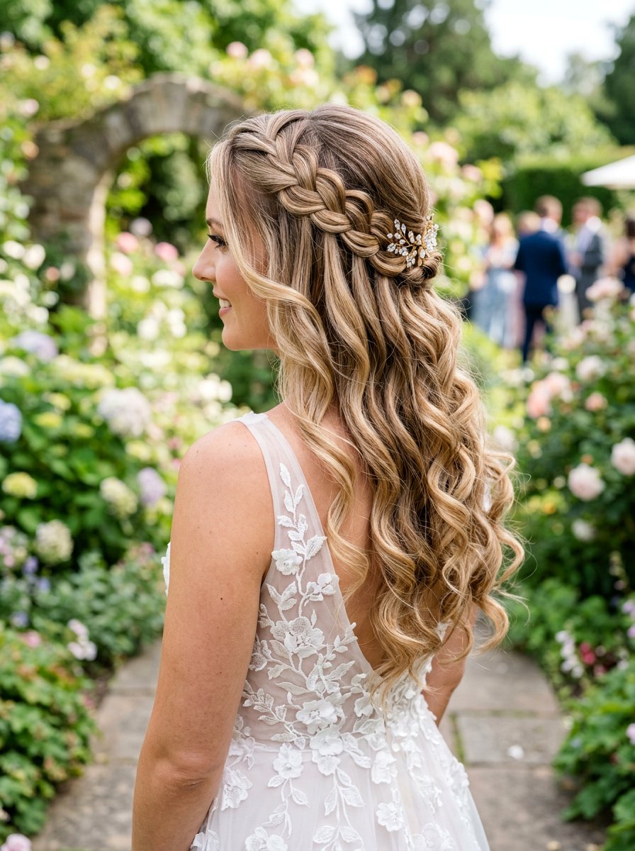 Waterfall Braid Bridal Hairstyle - 20 romantic bridal hairstyle for long hair - 20 romantic bridal hairstyle for long hair