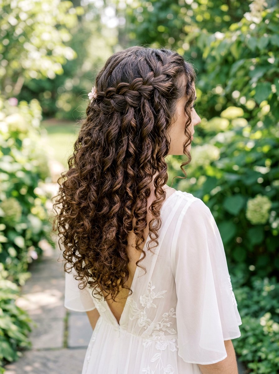 Waterfall Braid Curly Hair - 20 homecoming hairstyles for curly hair - 20 homecoming hairstyles for curly hair