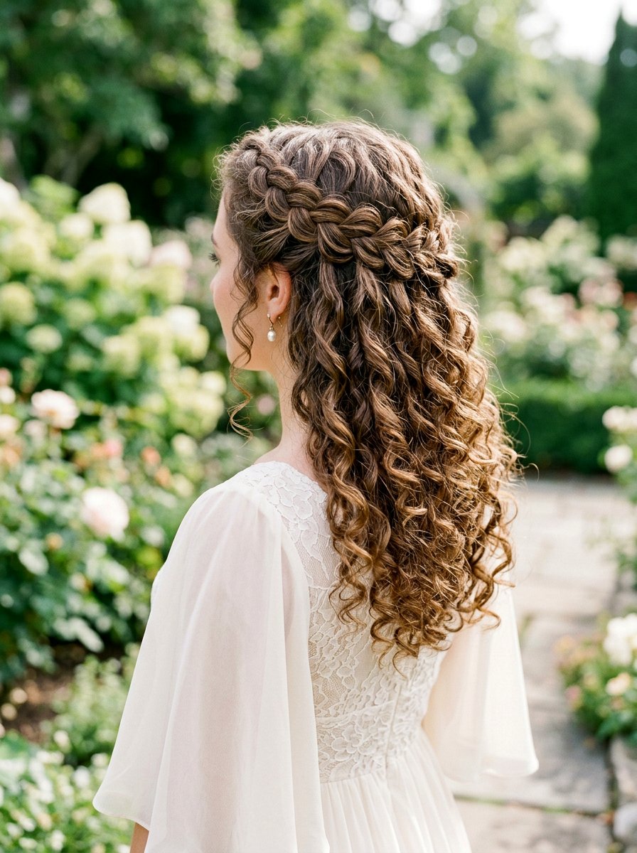 Waterfall Braid For Curly Hair - 20 recital hairstyles for curly hair - 20 recital hairstyles for curly hair