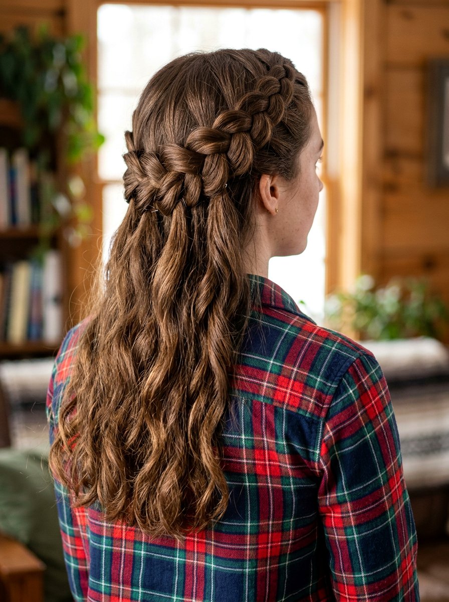 Waterfall Braid Half Up For Thick Hair - 20 waterfall braid half up hairstyle - 20 waterfall braid half up hairstyle