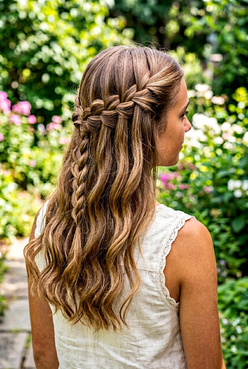 20 Adorable Braided Half Up Hairstyle for School Students