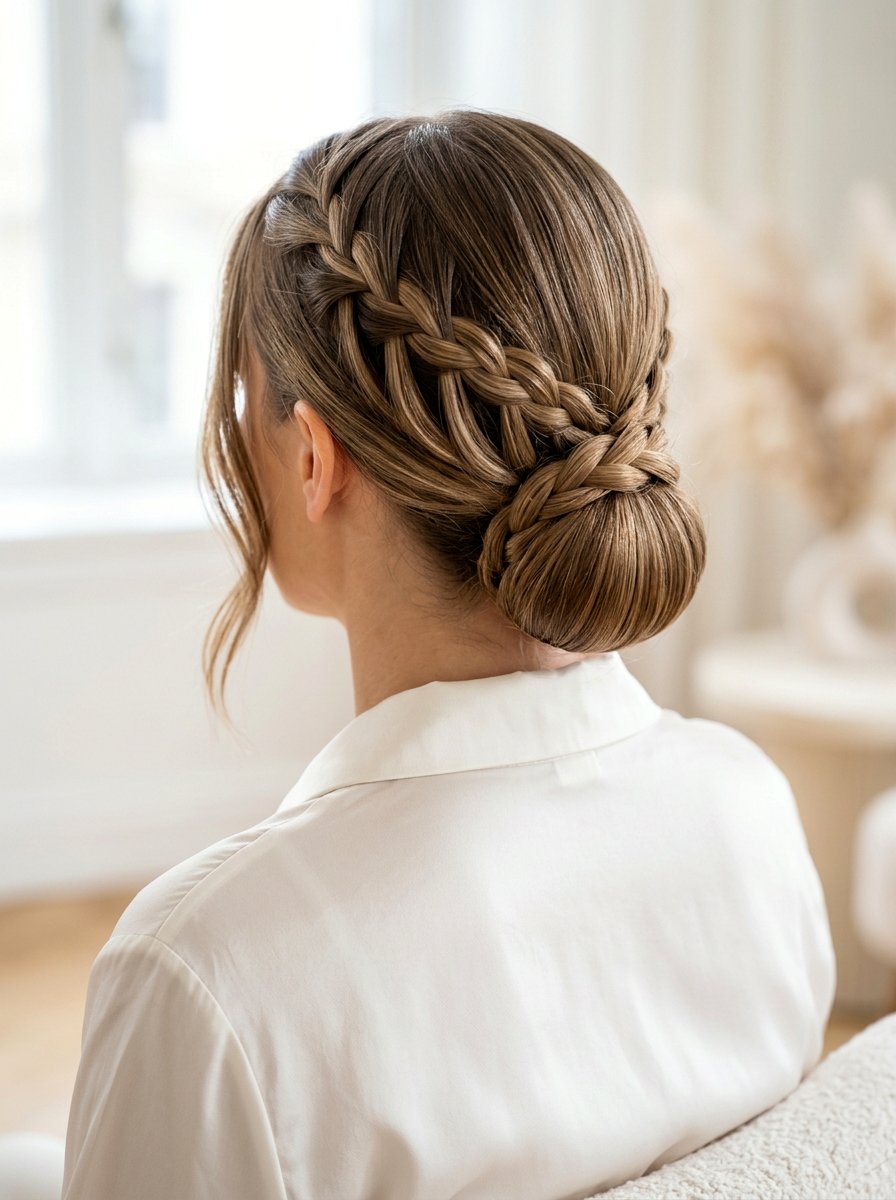 Waterfall Braid Half Up Low Bun - 20 waterfall braid half up hairstyle - 20 waterfall braid half up hairstyle