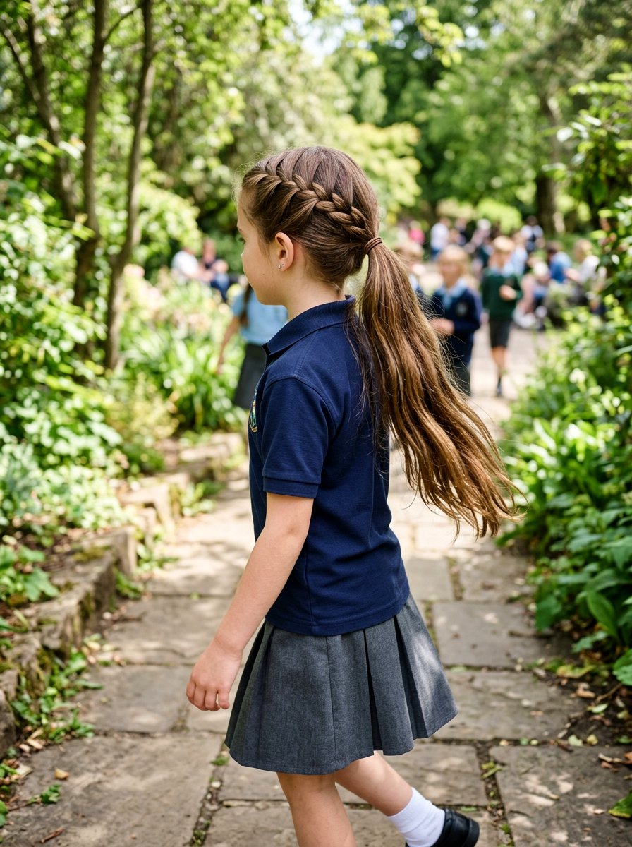 Waterfall Braid Into Ponytail - 20 school braid ponytail for long hair - 20 school braid ponytail for long hair