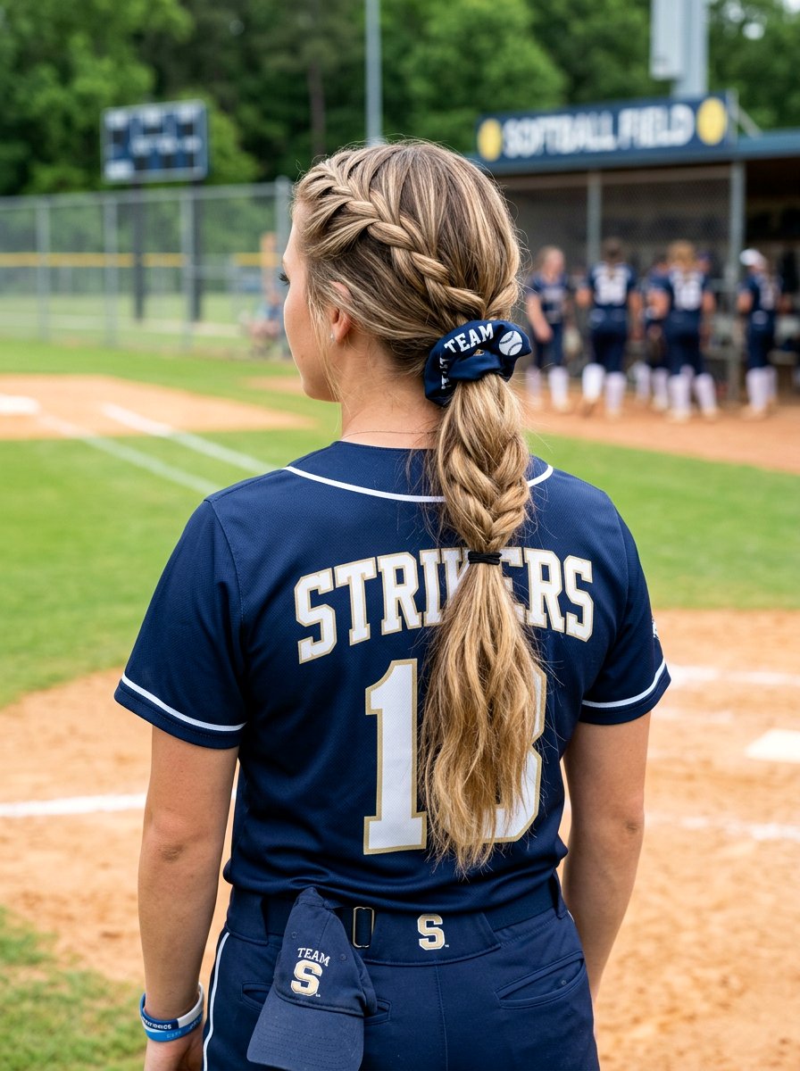 Waterfall Braid Into Softball Ponytail - 20 softball braid ponytail - 20 softball braid ponytail