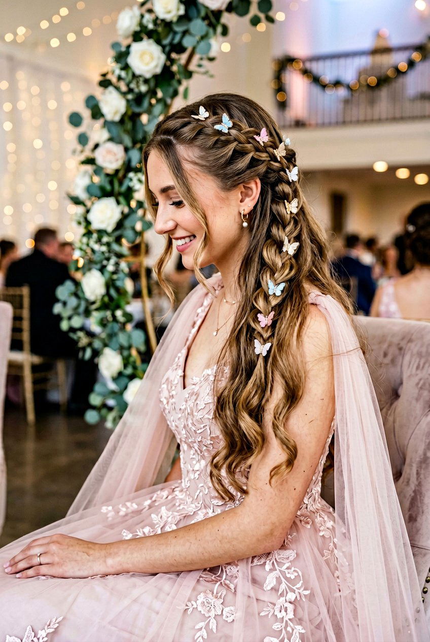 20 Prom Hairstyles With Butterfly Clips for a Y2K Vibe
