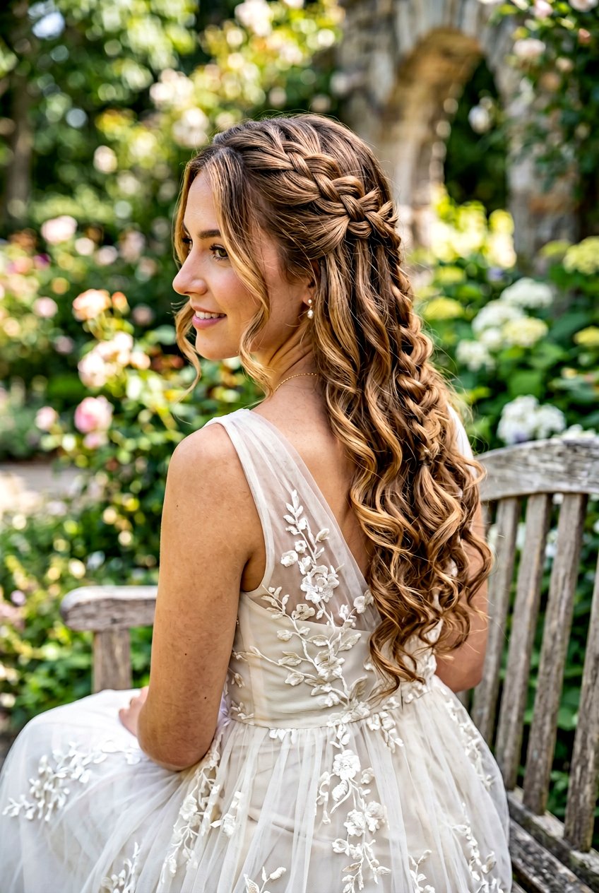 20 Best Bridal Hairstyle for Shoulder Length Curls Ideas