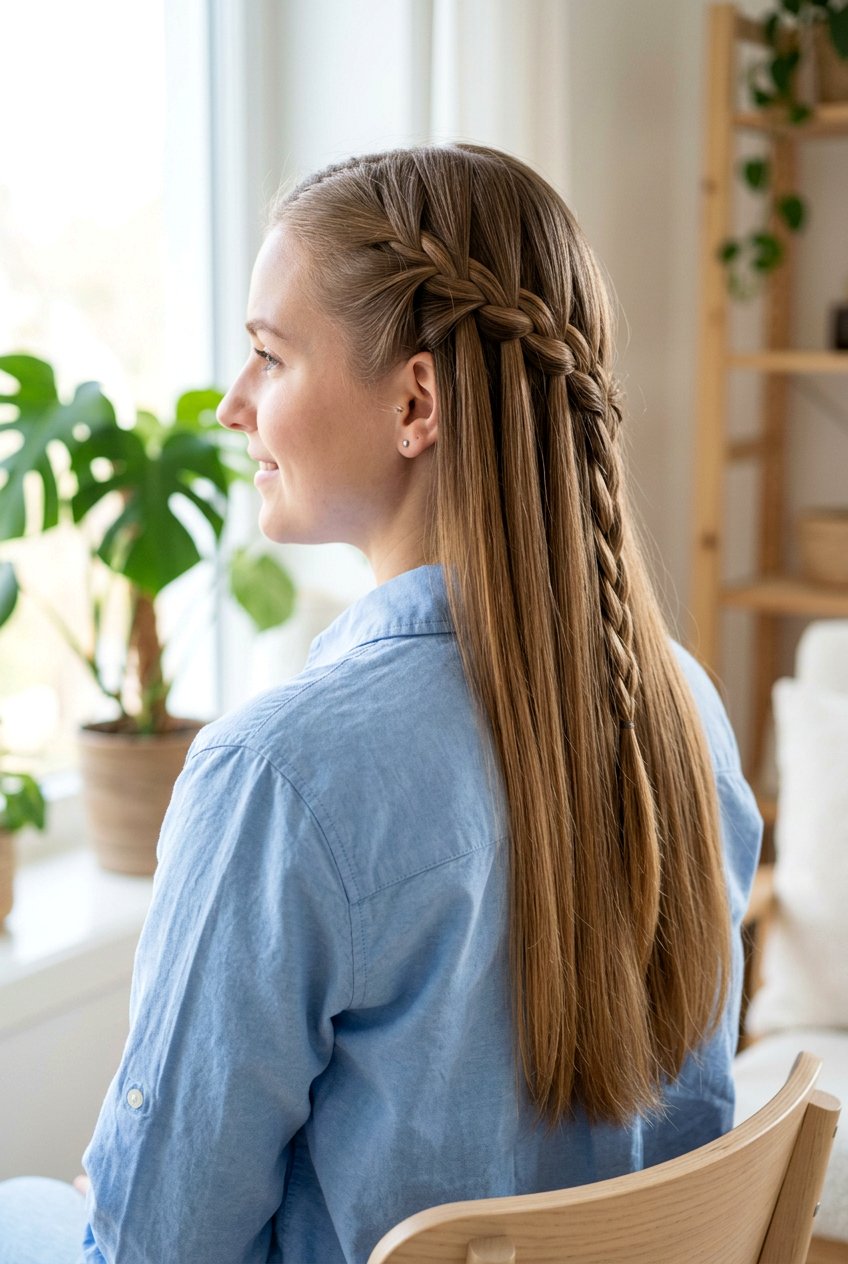 Waterfall Braid for Long Hair - 20 airplane braid hairstyle for long hair - 20 airplane braid hairstyle for long hair