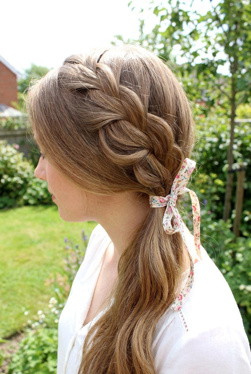 Waterfall Braided Ponytail - 20 braided ponytail hairstyles - 20 braided ponytail hairstyles
