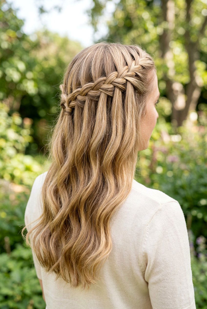 Waterfall braid - 20 elegant hairstyles for women - 20 elegant hairstyles for women