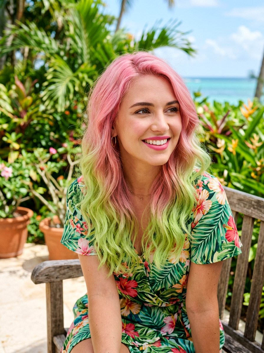 Watermelon Hair Color - 20 rave hair color ideas - 20 rave hair color ideas
