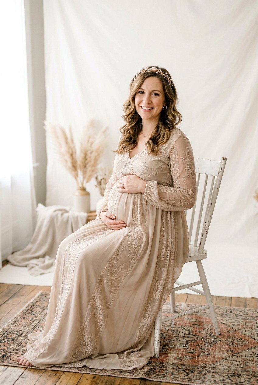 Waves With Headband Maternity Photos - 20 maternity shoot waves hairstyle - 20 maternity shoot waves hairstyle