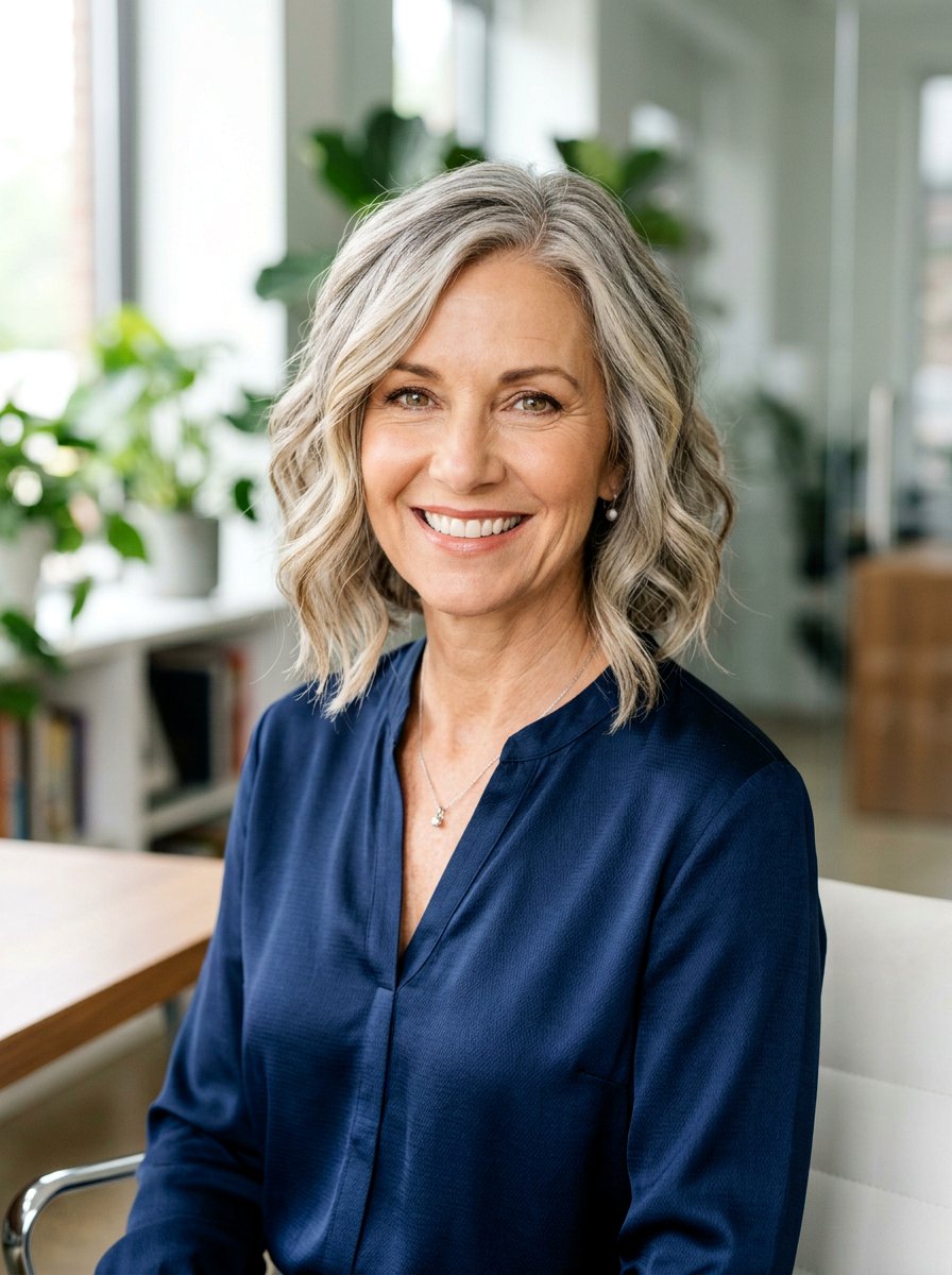 Wavy A Line Bob Haircut - 20 wavy bob haircut for mature women - 20 wavy bob haircut for mature women