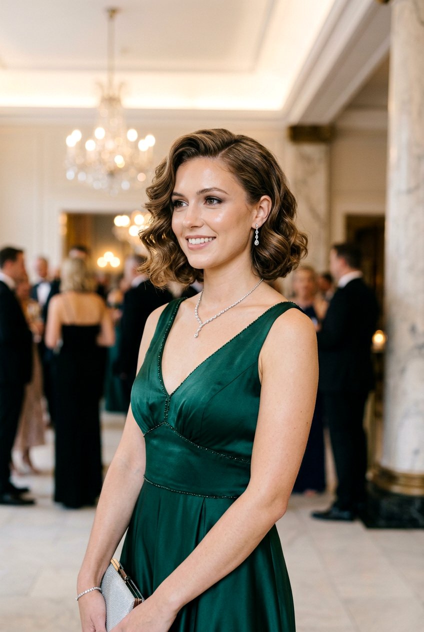 Wavy Bob Deep Side Part Fine Hair - 20 fine hair bob with side part - 20 fine hair bob with side part