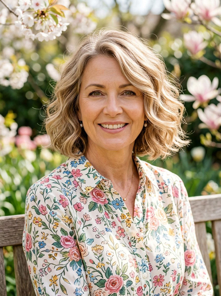 Wavy Bob Haircut - 20 elegant bob haircut for mature women - 20 elegant bob haircut for mature women