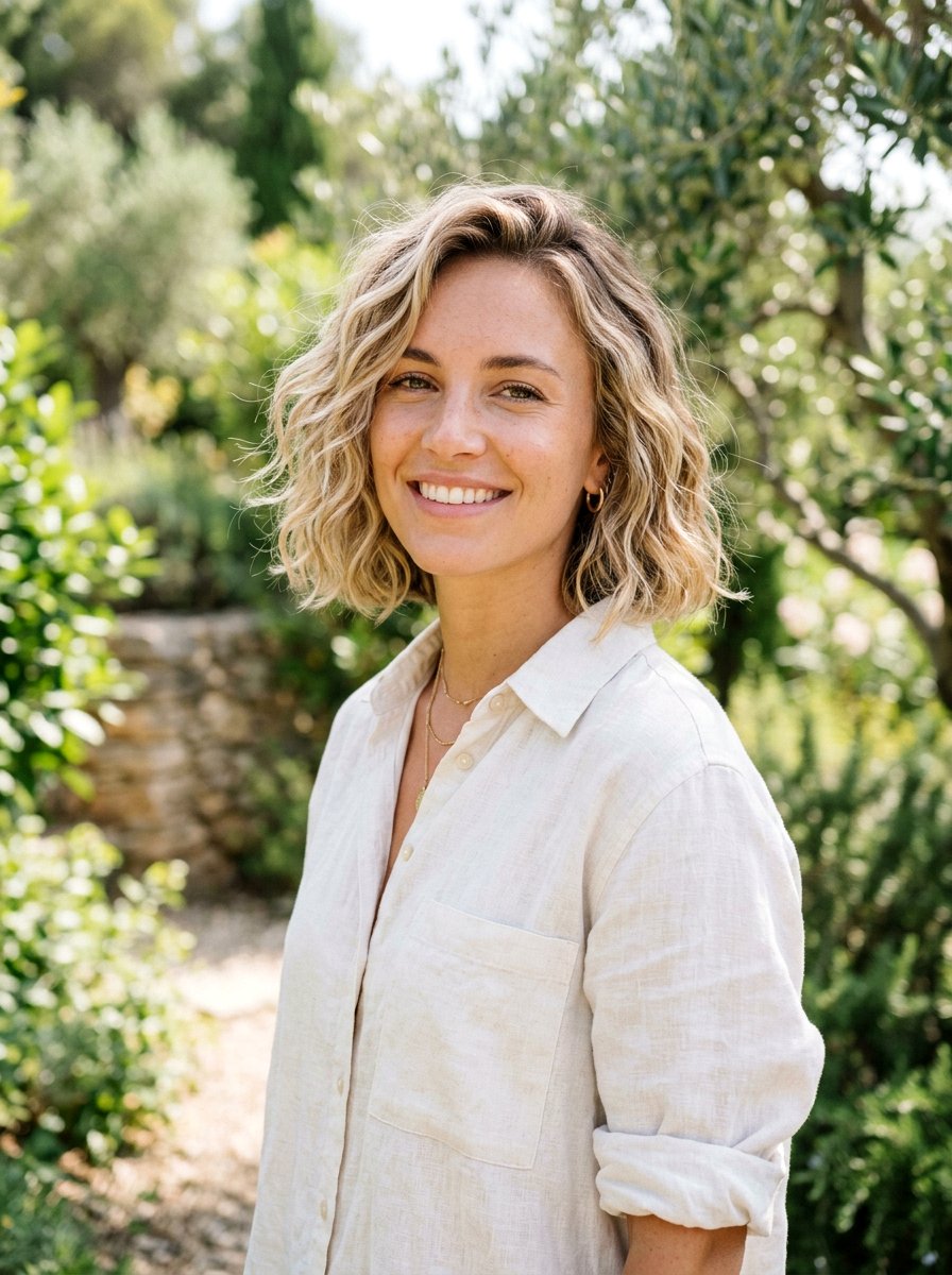 Wavy Bob Haircut - 20 haircut to fix uneven bob line - 20 haircut to fix uneven bob line