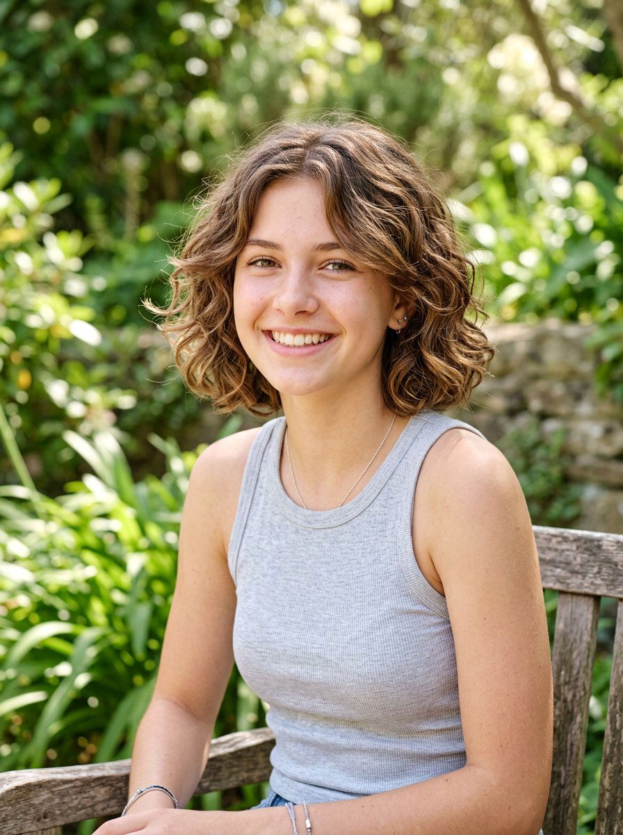 Wavy Bob Haircut - 20 trendy haircut for teenage girls 2026 - 20 trendy haircut for teenage girls 2026