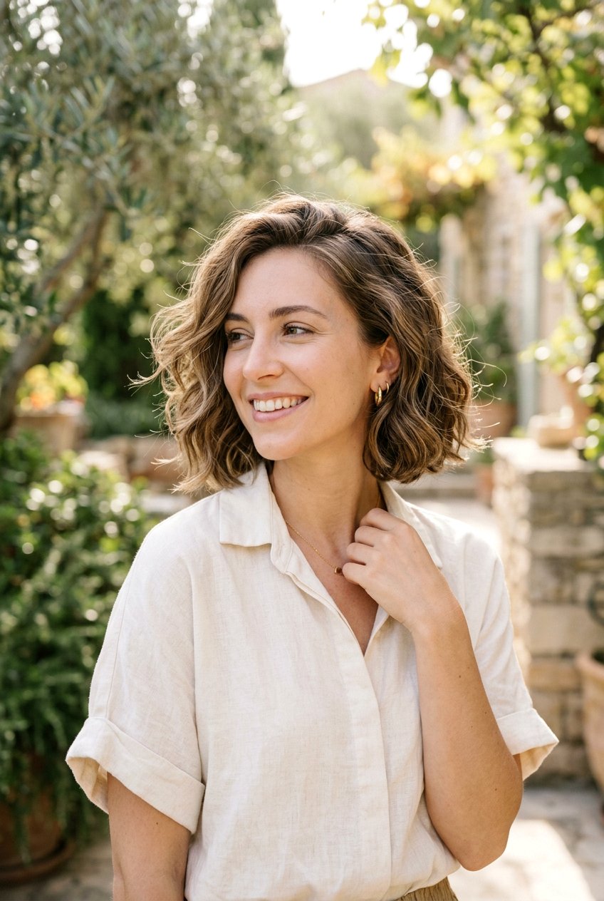 Wavy Bob Haircut for Short Hair - 20 salon haircut ideas for short hair - 20 salon haircut ideas for short hair