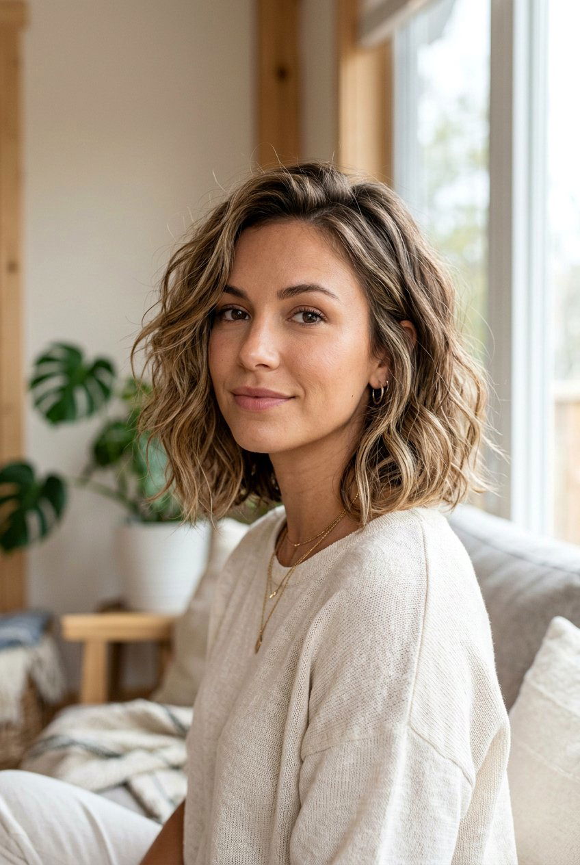 Wavy Bob Haircut - 20 easy care short hairstyles - 20 easy care short hairstyles