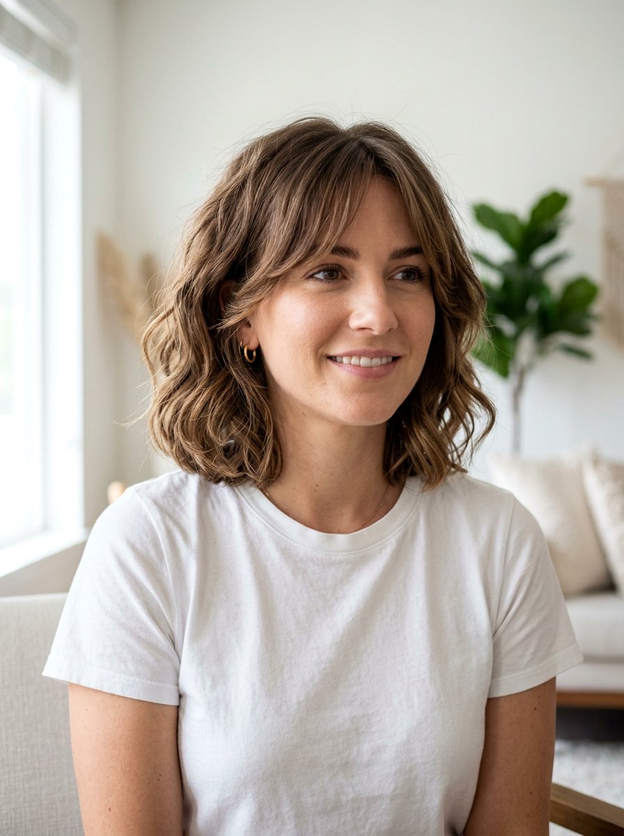 Wavy Bob With Face Framing Layers For Thick Hair - 20 wavy bob for thick hair women - 20 wavy bob for thick hair women