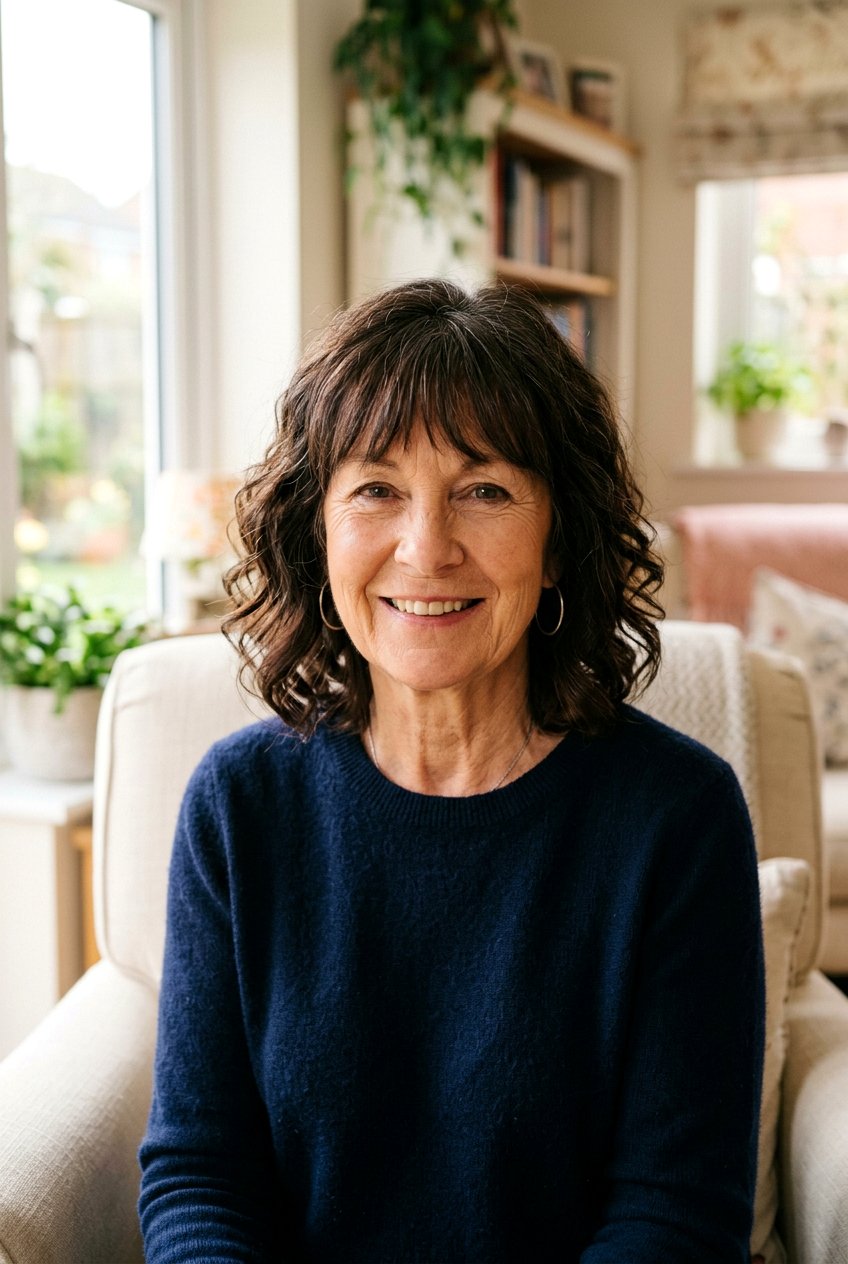 Wavy Bob With Fringe - 20 flattering haircuts for older women - 20 flattering haircuts for older women