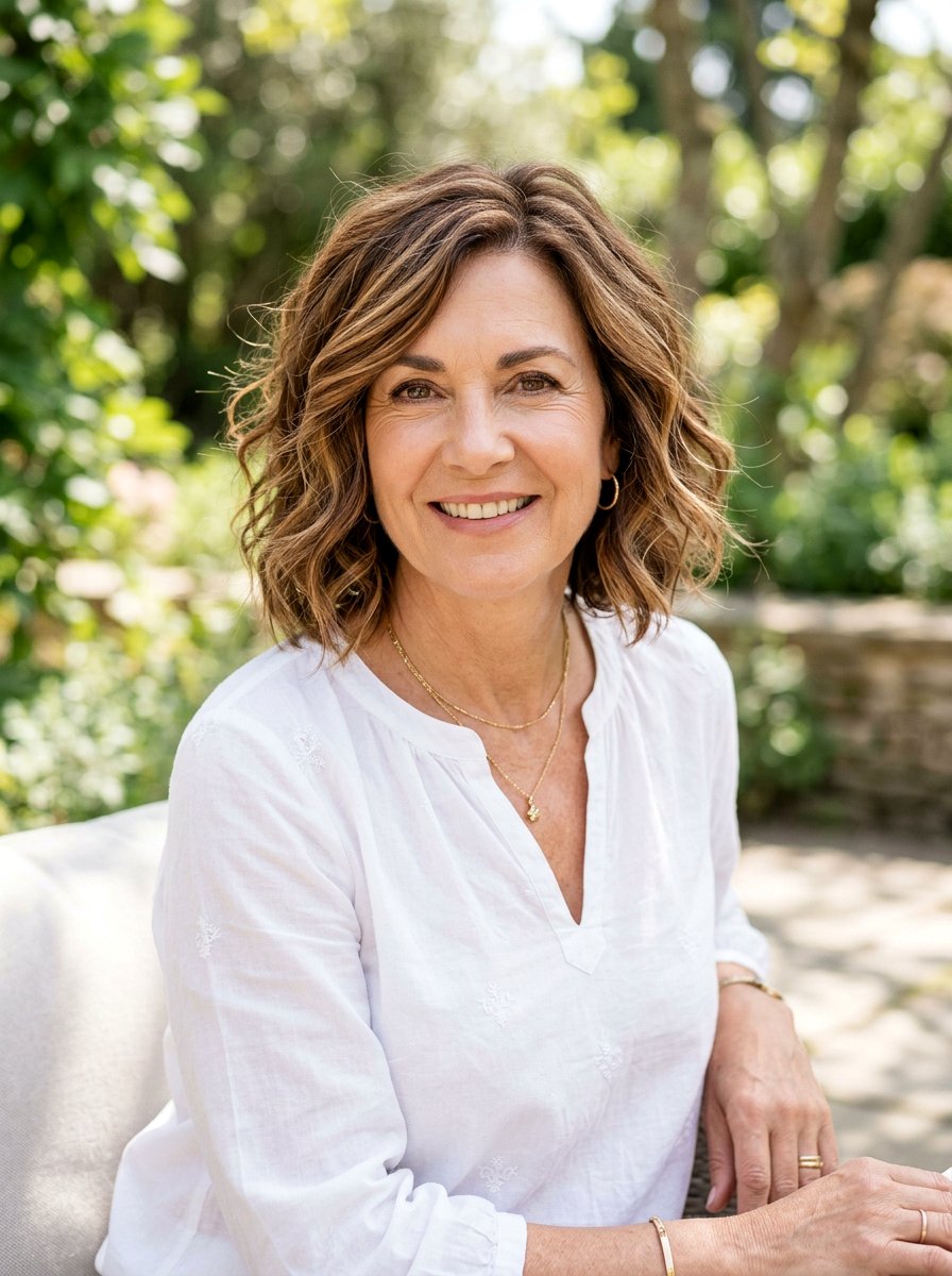 Wavy Bob With Highlights - 20 wavy bob haircut for mature women - 20 wavy bob haircut for mature women