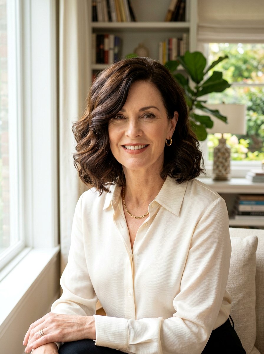 Wavy Bob With Side Part - 20 wavy bob haircut for mature women - 20 wavy bob haircut for mature women