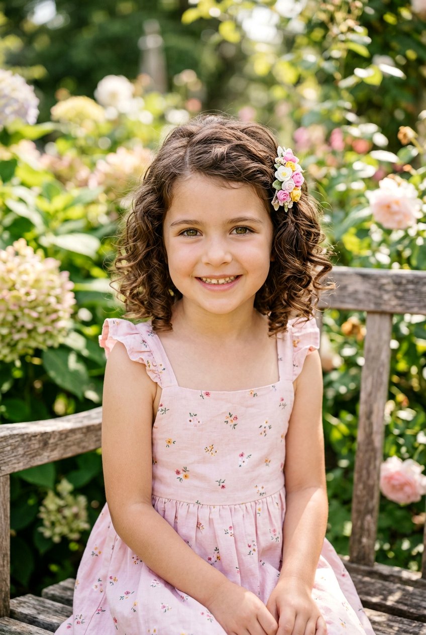 Wavy Bob With Side Part - 20 school bob for little girls - 20 school bob for little girls