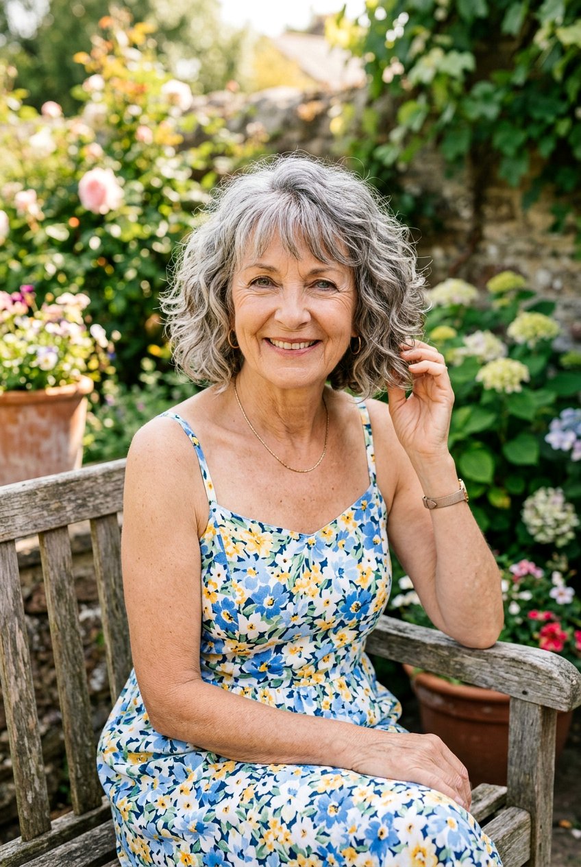 Wavy Bob With Soft Bangs - 20 bob haircut with soft fringe for older women - 20 bob haircut with soft fringe for older women