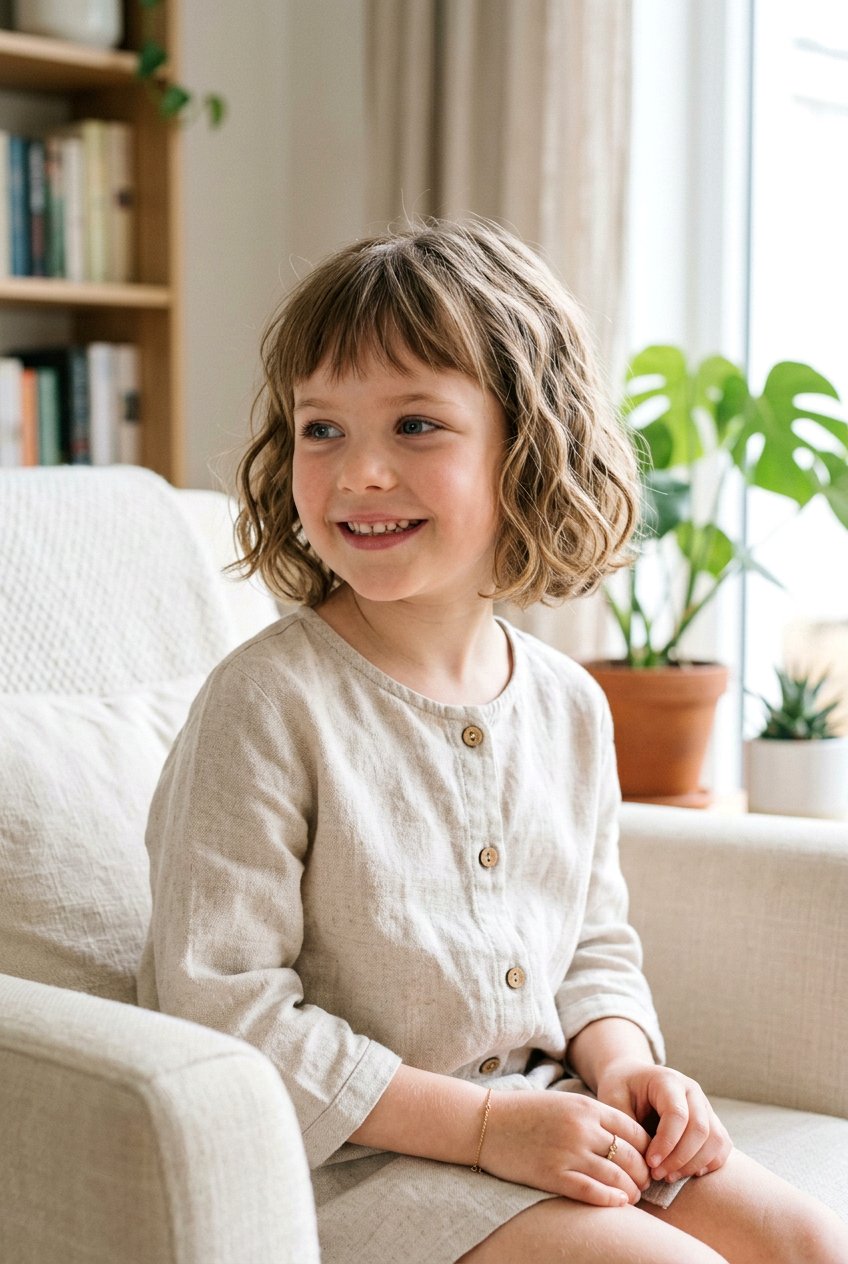 Wavy Bob With Wispy Fringe - 20 little girls bob haircut with bangs - 20 little girls bob haircut with bangs