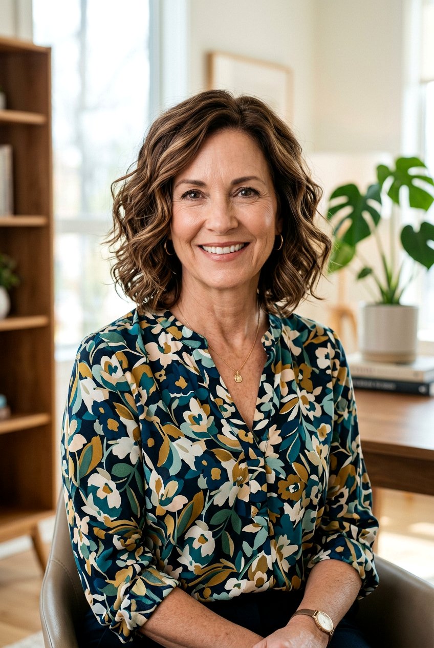 Wavy Bob - 20 business hairstyle for women over 50 - 20 business hairstyle for women over 50